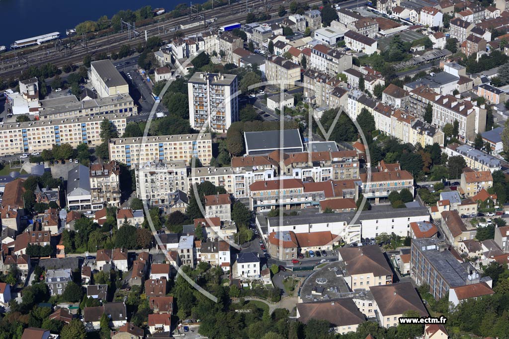 Photo arienne de Villeneuve-Saint-Georges (Centre)