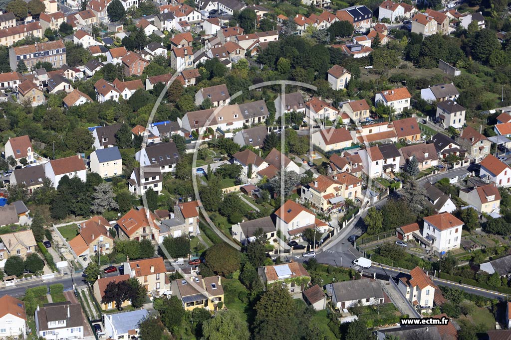 Photo arienne de Villeneuve-Saint-Georges (le Haut de Villeneuve)
