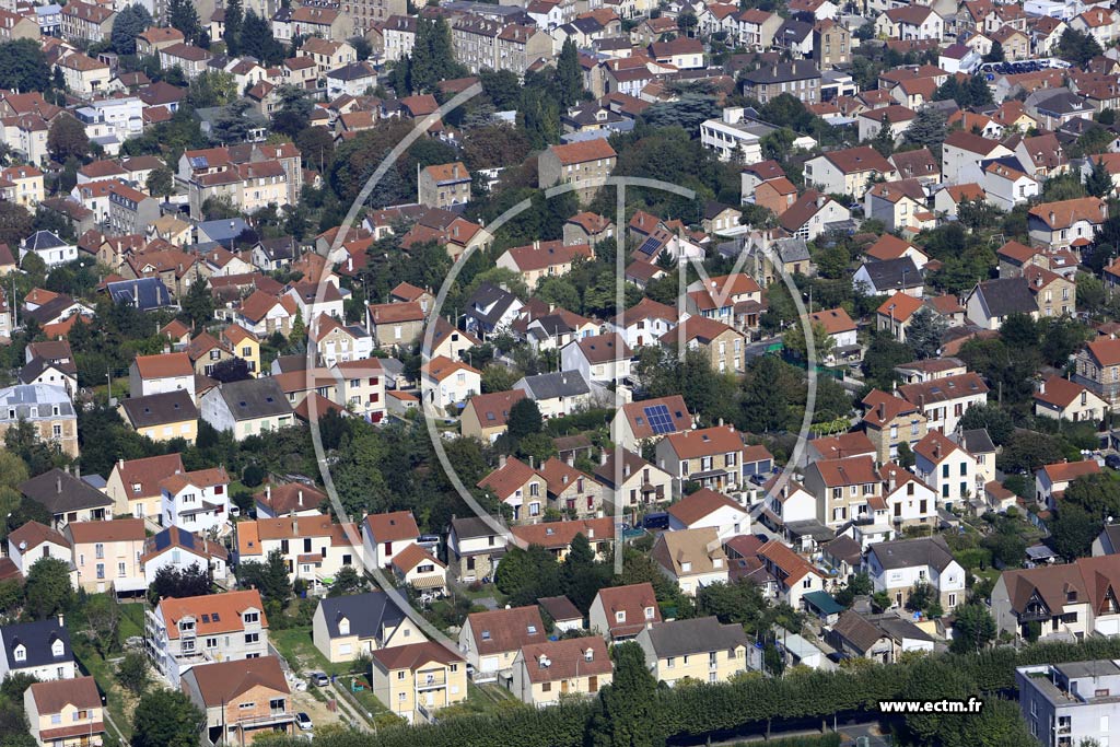 Photo arienne de Villeneuve-Saint-Georges (le Haut de Villeneuve)
