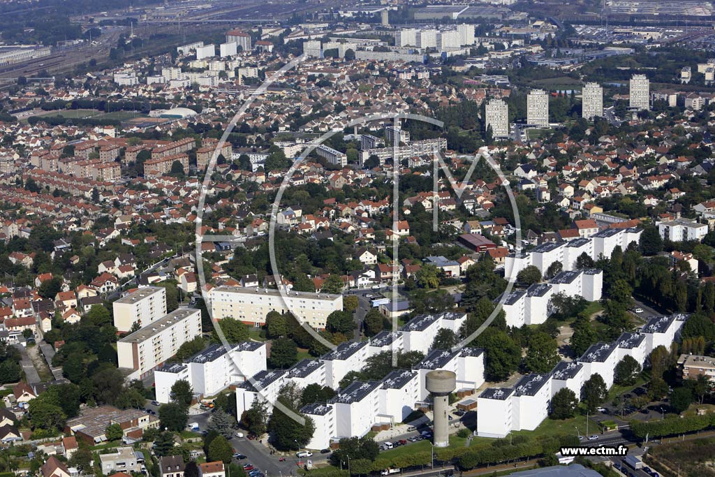 Photo arienne de Villeneuve-Saint-Georges (le Haut de Villeneuve)