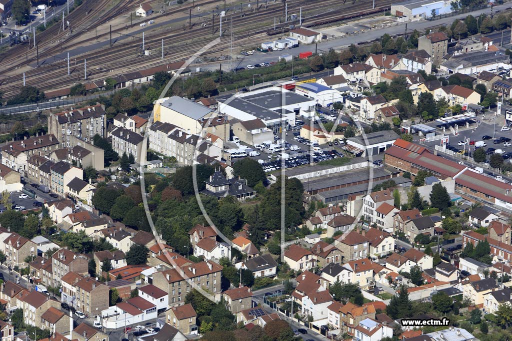 Photo arienne de Villeneuve-Saint-Georges (le Plateau)