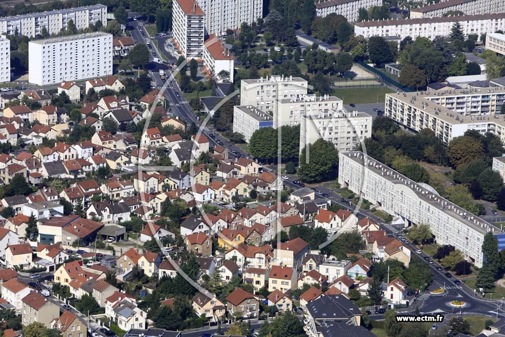 Photo arienne de Villeneuve-Saint-Georges (le Plateau)