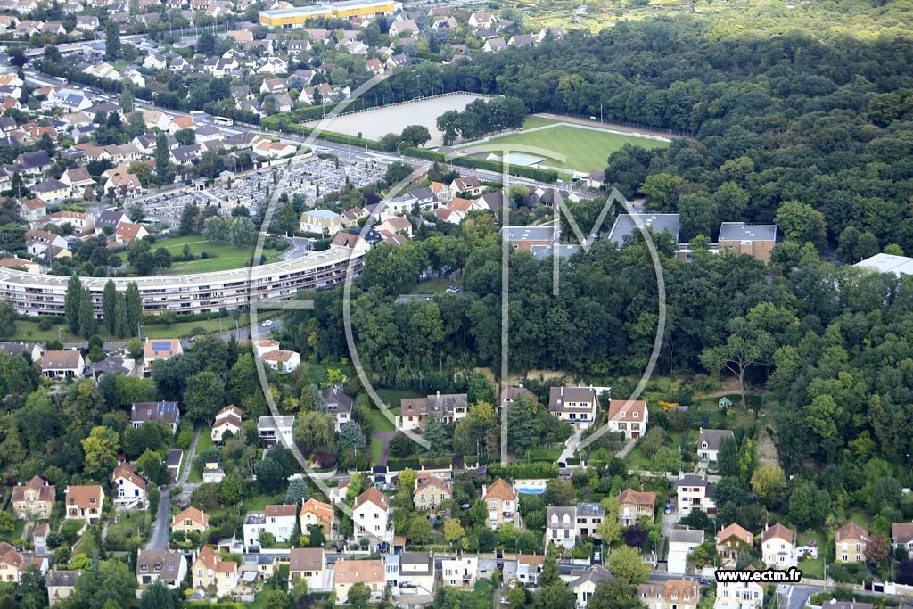 Photo arienne de Yerres (le Picur)