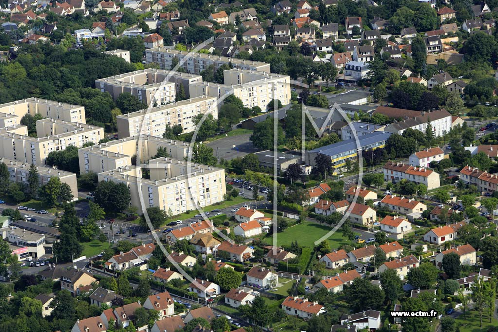 Photo arienne de Yerres (les Godeaux)