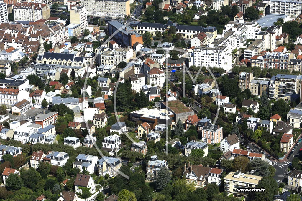 Photo arienne de Enghien-les-Bains