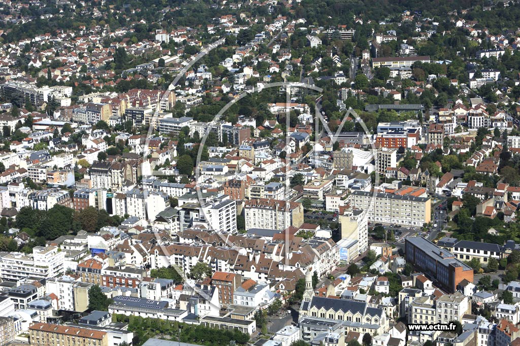 Photo arienne de Enghien-les-Bains