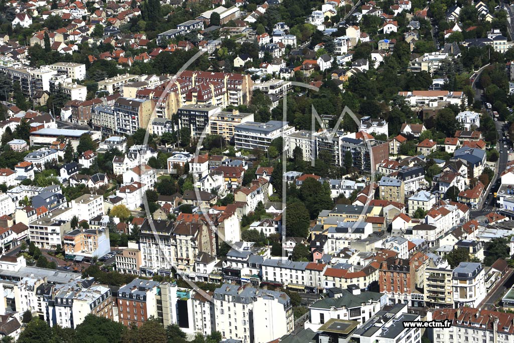Photo arienne de Enghien-les-Bains