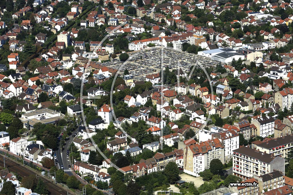 Photo arienne de Enghien-les-Bains