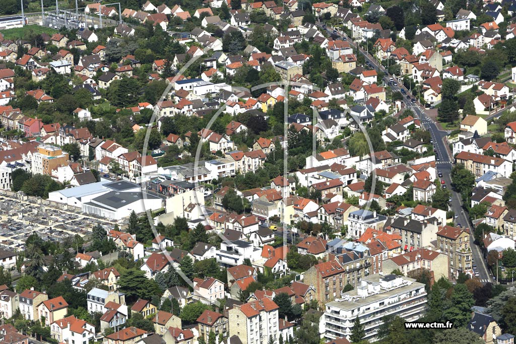 Photo arienne de Enghien-les-Bains