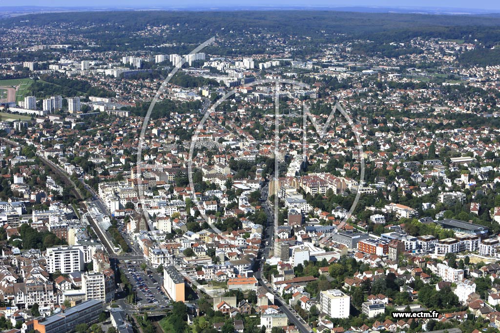 Photo arienne de Enghien-les-Bains
