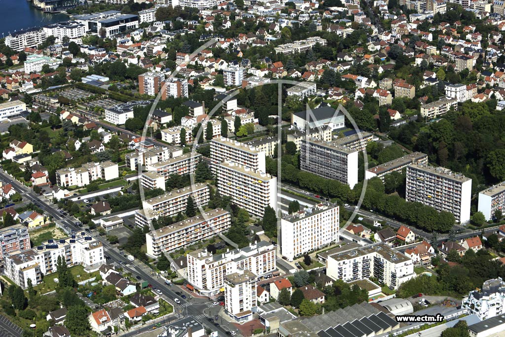 Photo arienne de pinay-sur-Seine