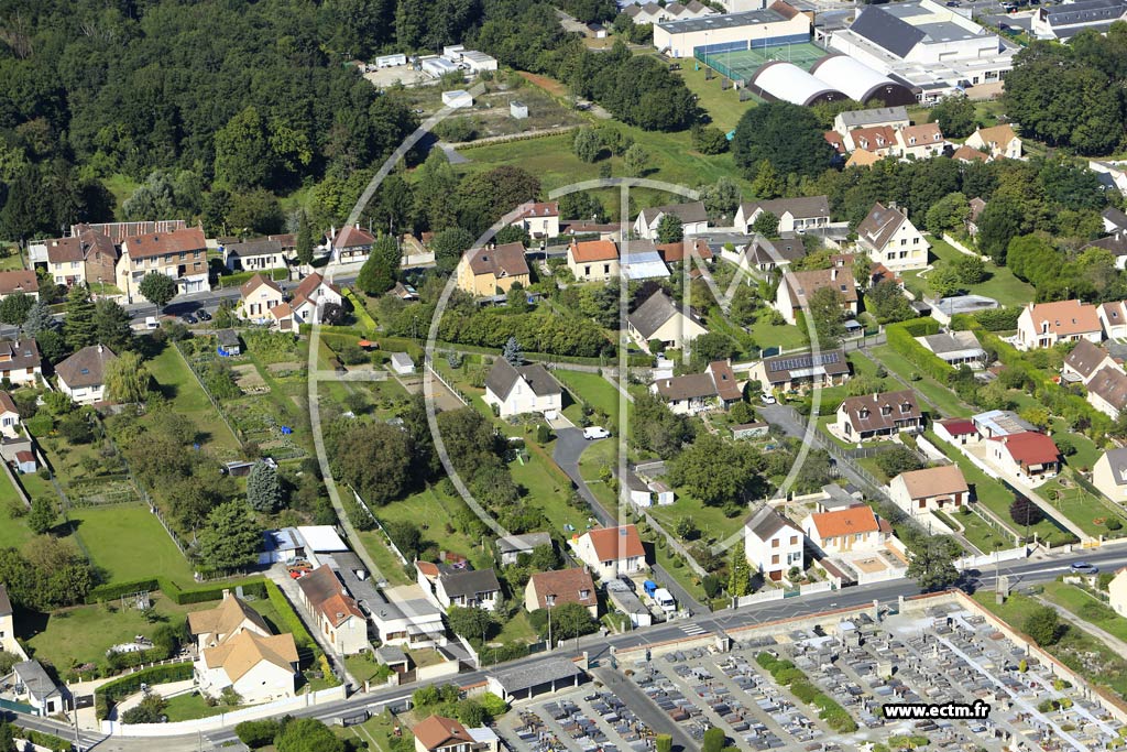 Photo arienne de Mry-sur-Oise (la Justice)
