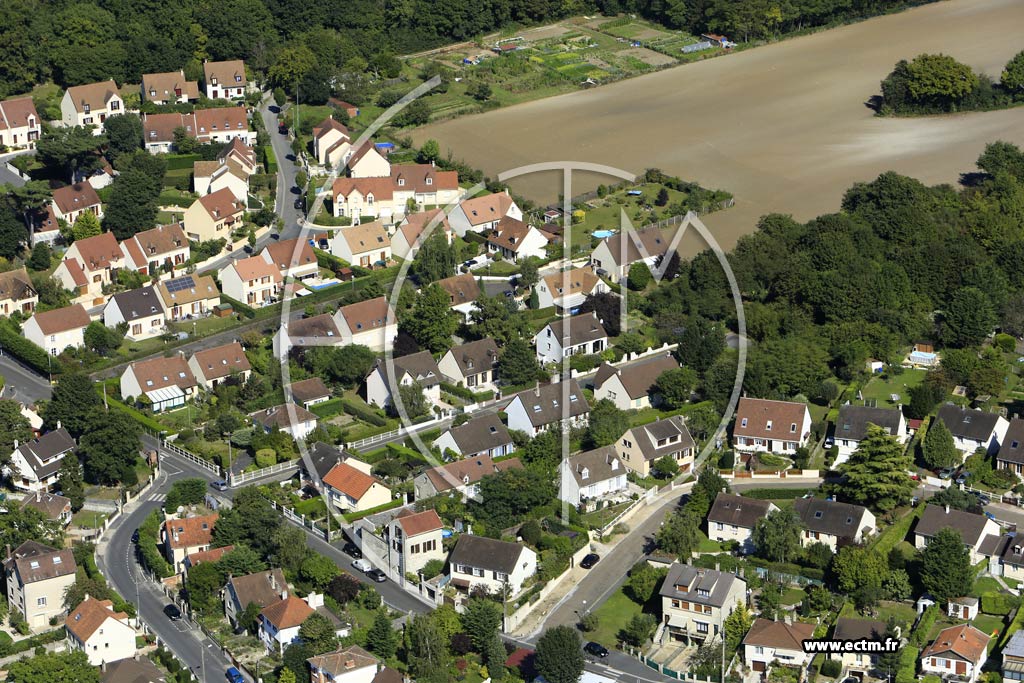 Photo arienne de Mry-sur-Oise (le Bois du Dfal)