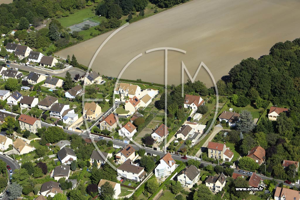 Photo arienne de Mry-sur-Oise (le Bois du Dfal)