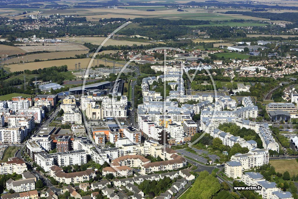 Photo arienne de Cergy (Cergy le Haut)