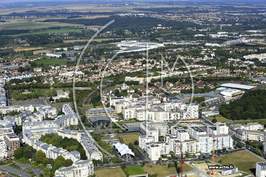Photo arienne de Cergy (Cergy le Haut)