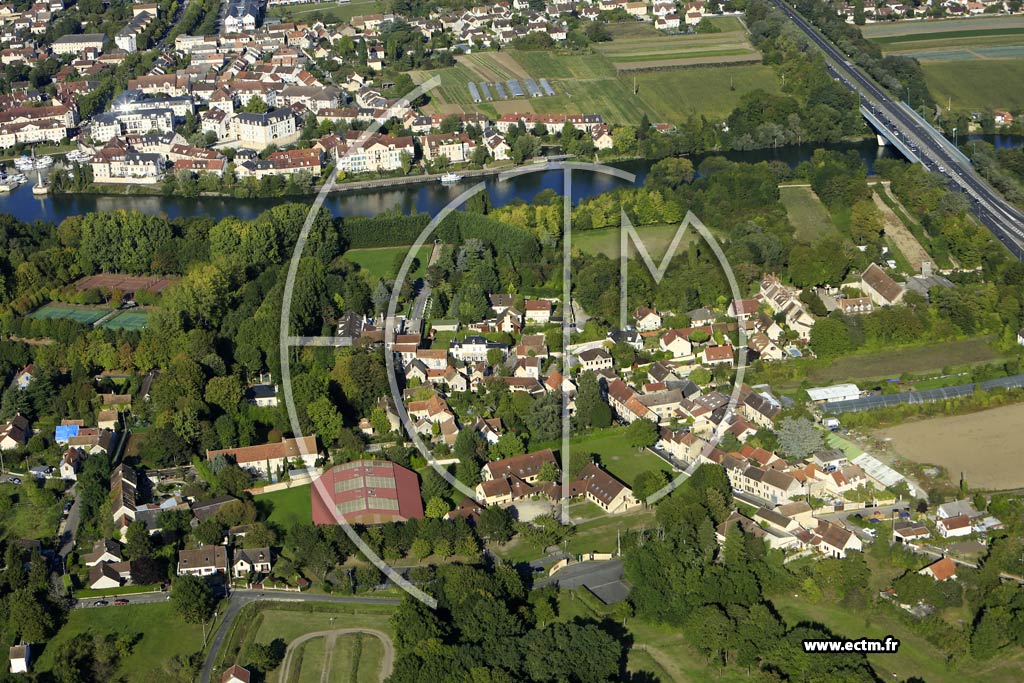 Photo arienne de Cergy (Ham)