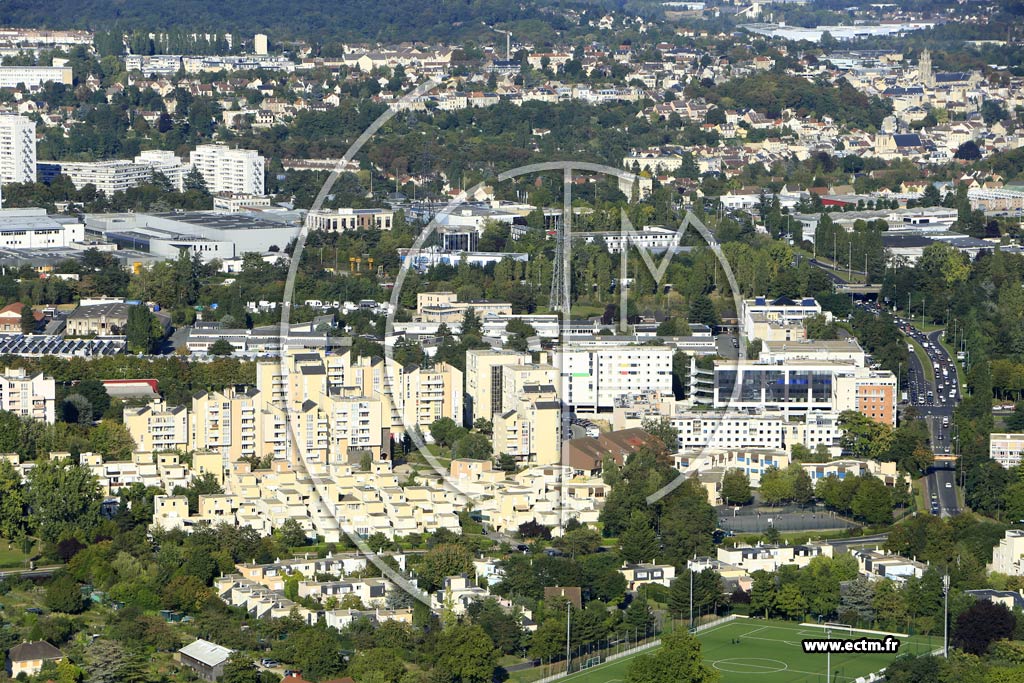 Photo arienne de Cergy (les Linandes)