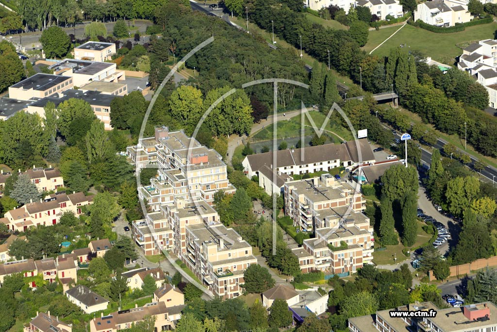 Photo arienne de ragny (Quartier de la Rue des coles)