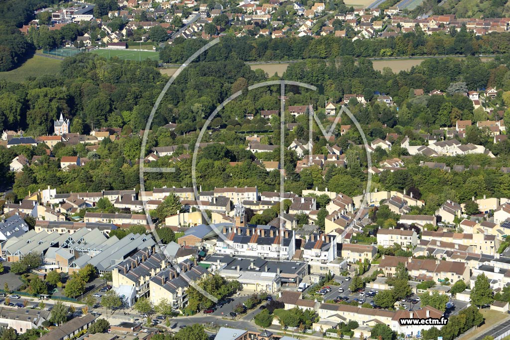 Photo arienne de Jouy-le-Moutier (les Bourseaux)