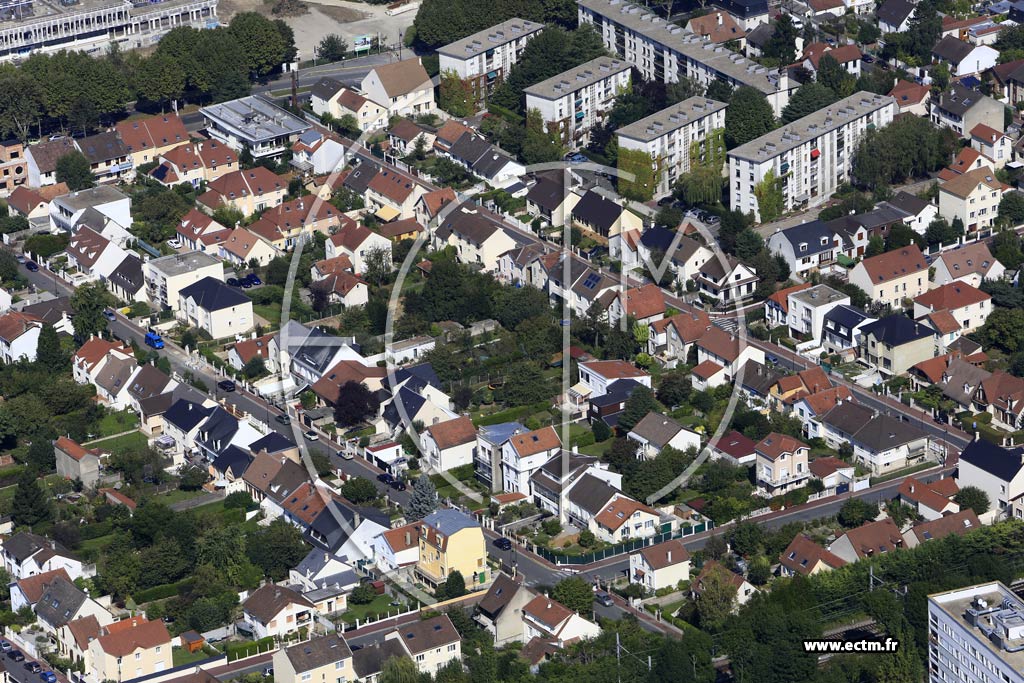 Photo arienne de Antony (Quartier de la Gare)