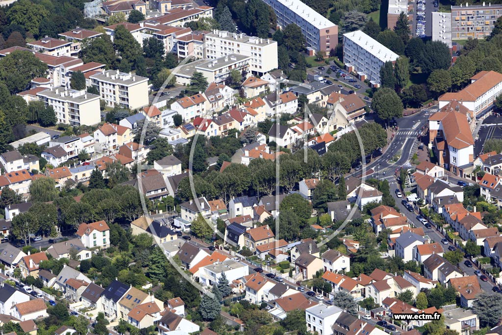 Photo arienne de Antony (Quartier de la Gare)