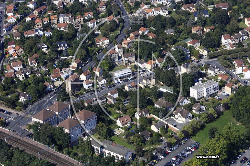 Photo arienne de pinay-sur-Orge (Quartier de la Gare)