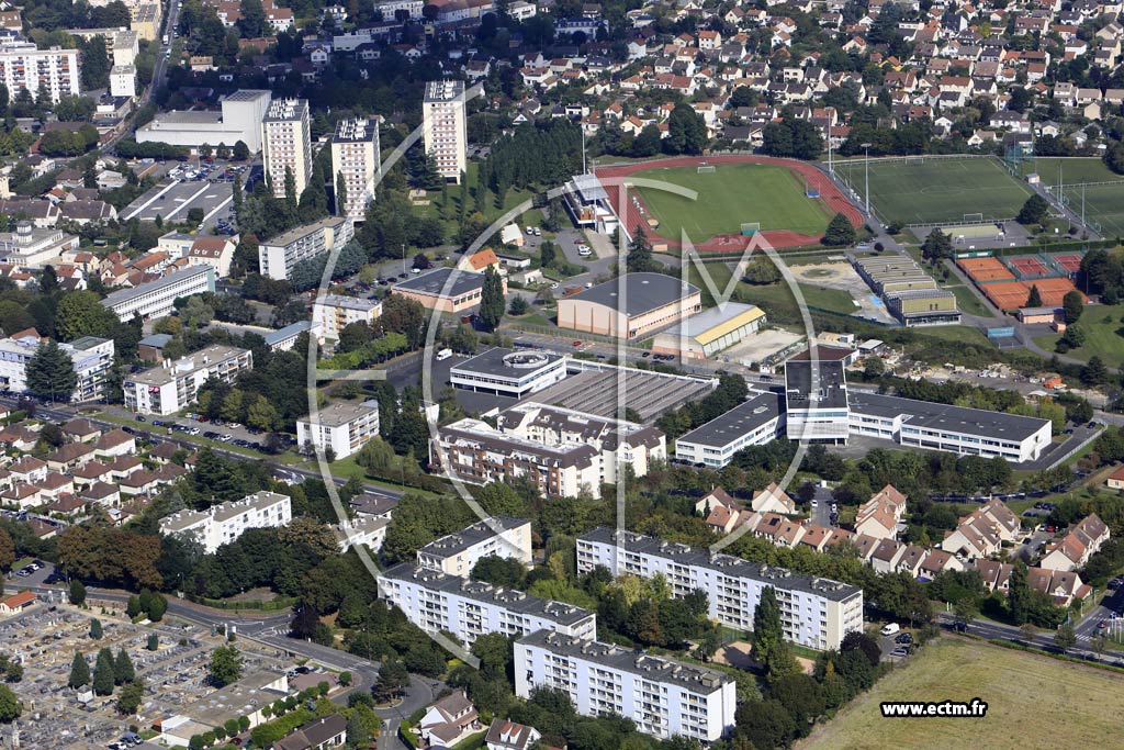 Photo arienne de Longjumeau (les Yvelines)