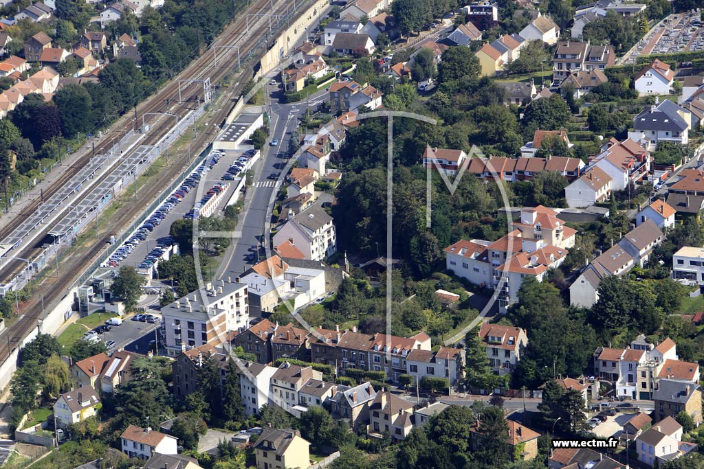 Photo arienne de Massy (Quartier de la Gare)