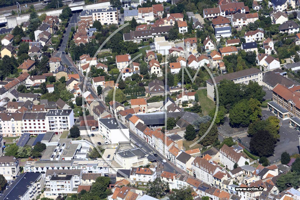 Photo arienne de Massy (Quartier de la Gare)