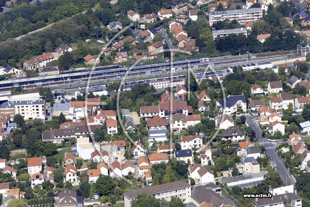 Photo arienne de Massy (Quartier de la Gare)