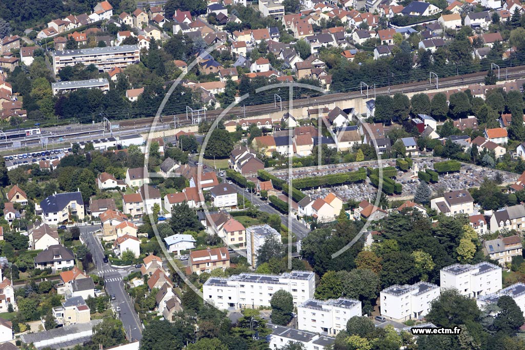 Photo arienne de Massy (Quartier de la Gare)