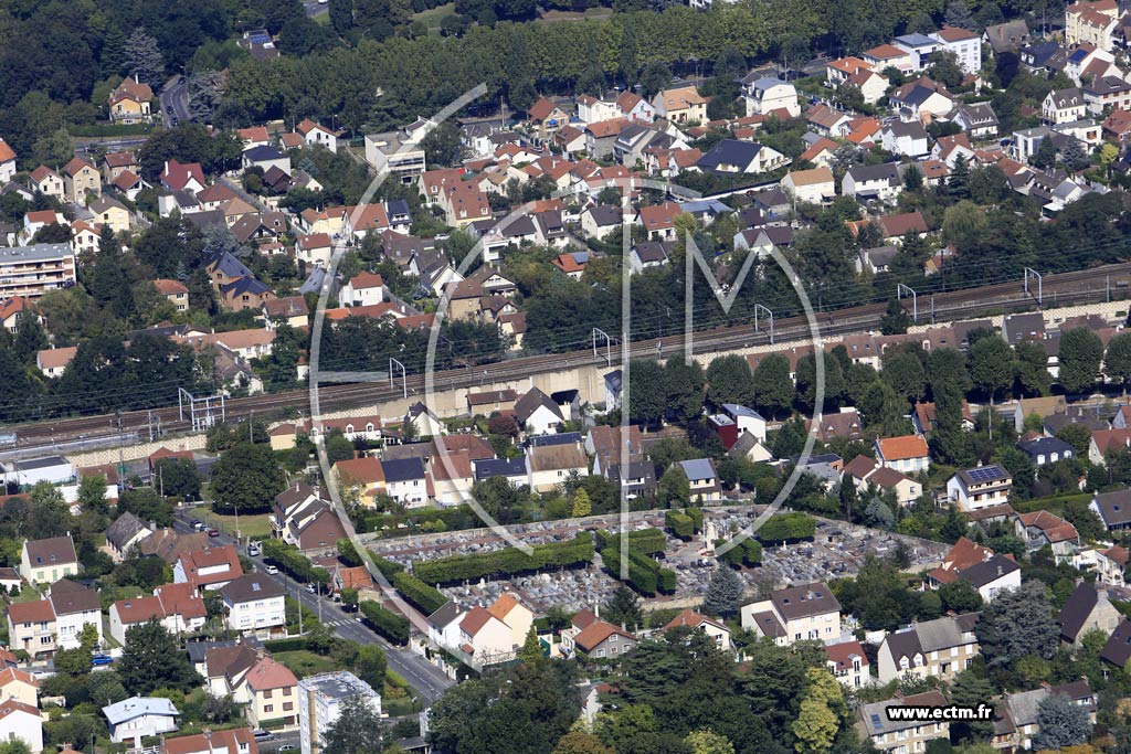 Photo arienne de Massy (Quartier de la Gare)