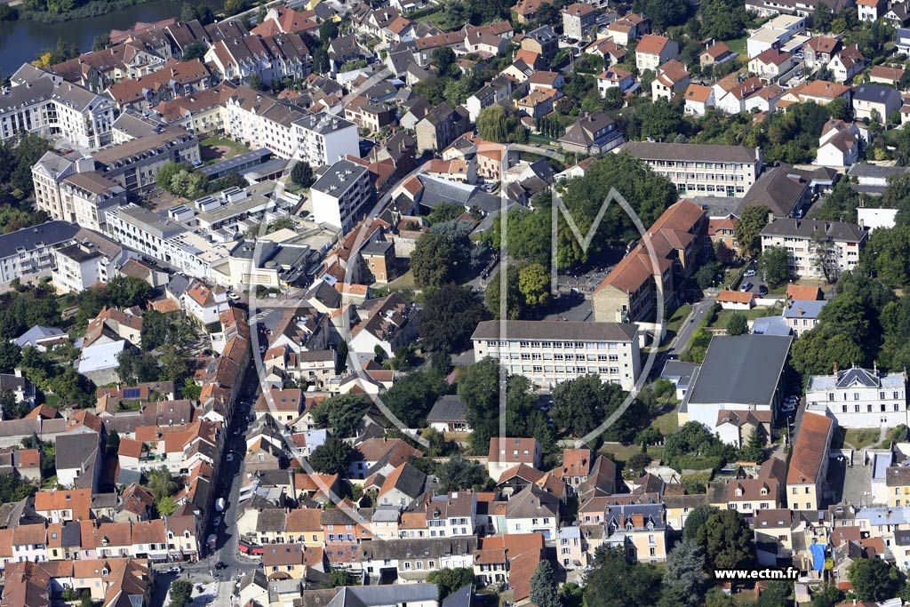 Photo arienne de Massy (Quartier de la Gare)
