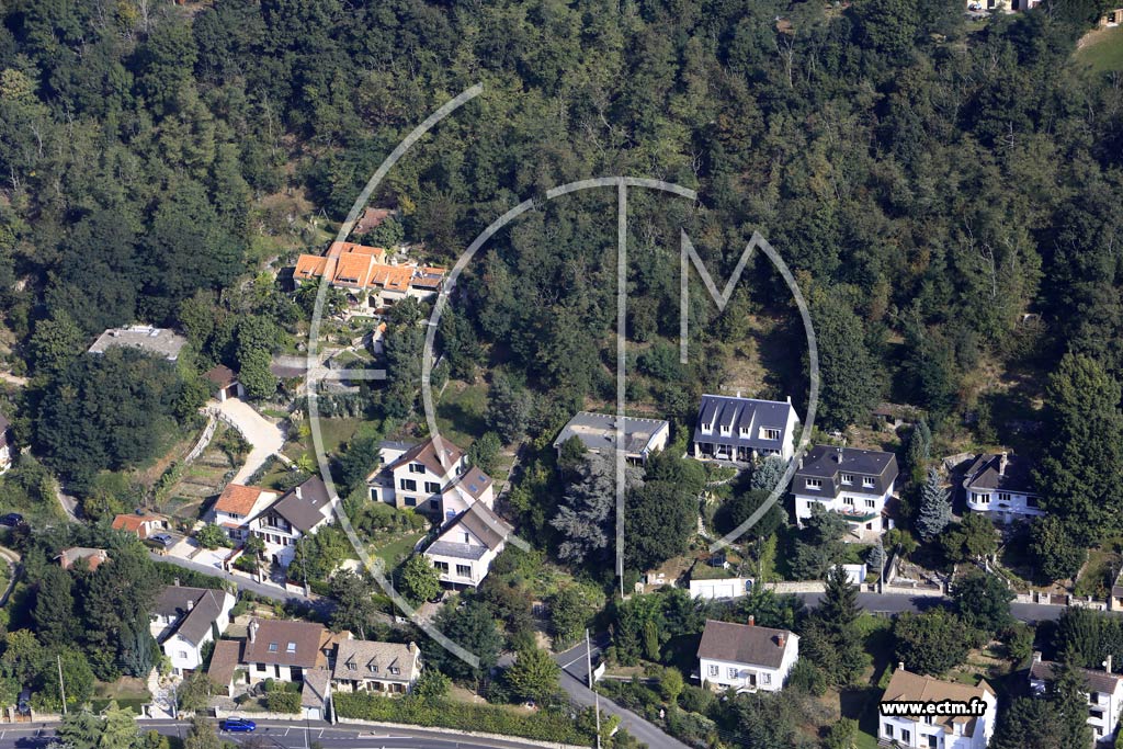 Photo arienne de Palaiseau (les Rochers de Lozre)