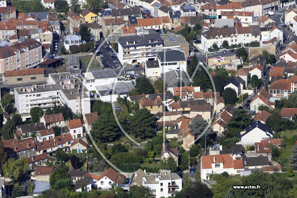 Photo arienne de Palaiseau (Quartier de la Gare)