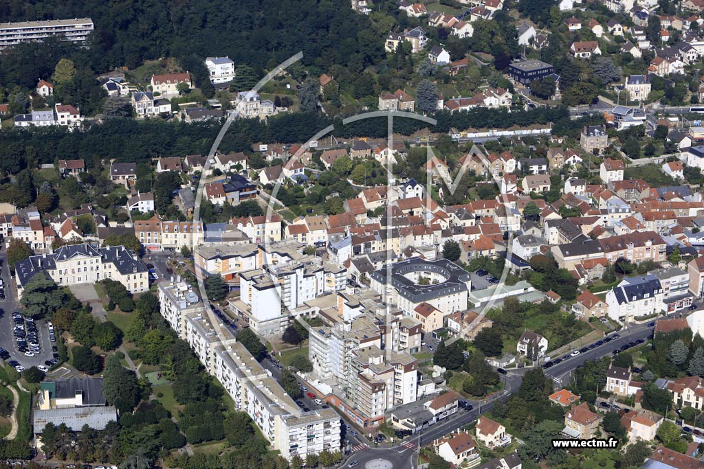 Photo arienne de Palaiseau (Quartier de la Gare)