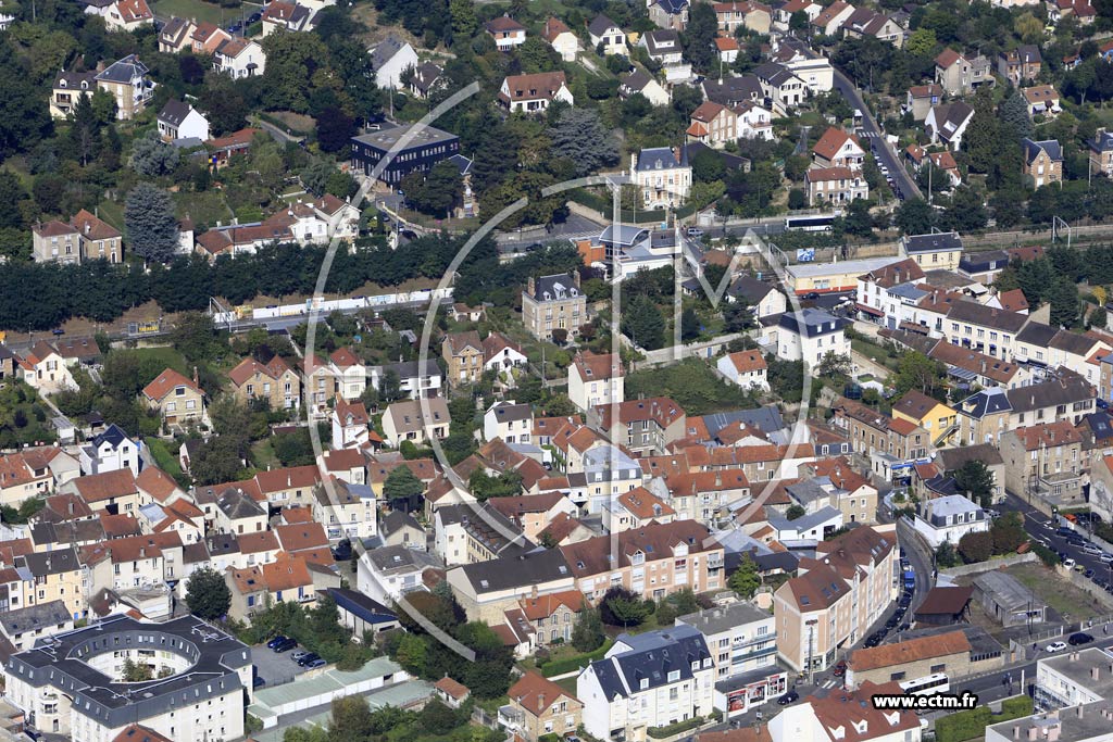 Photo arienne de Palaiseau (Quartier de la Gare)