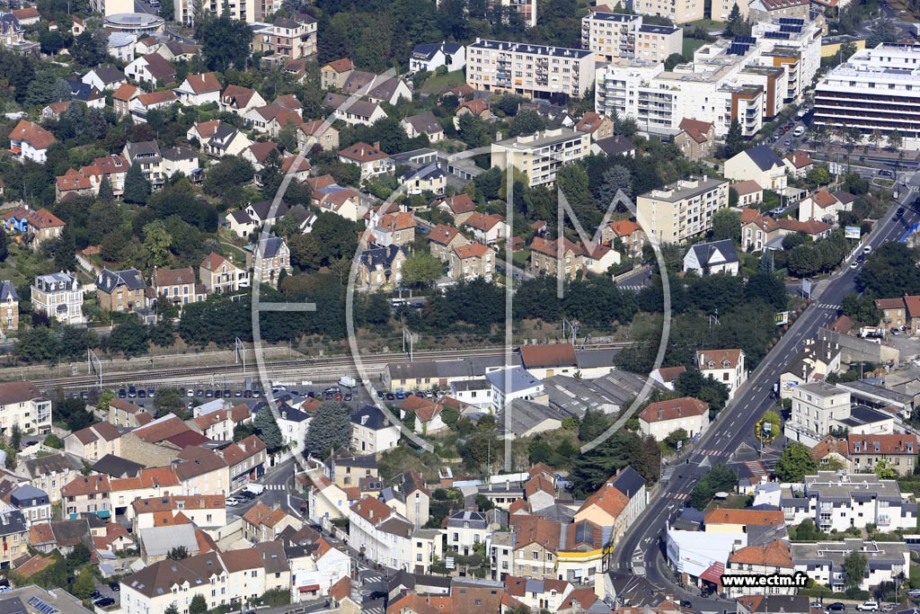 Photo arienne de Palaiseau (Quartier de la Gare)