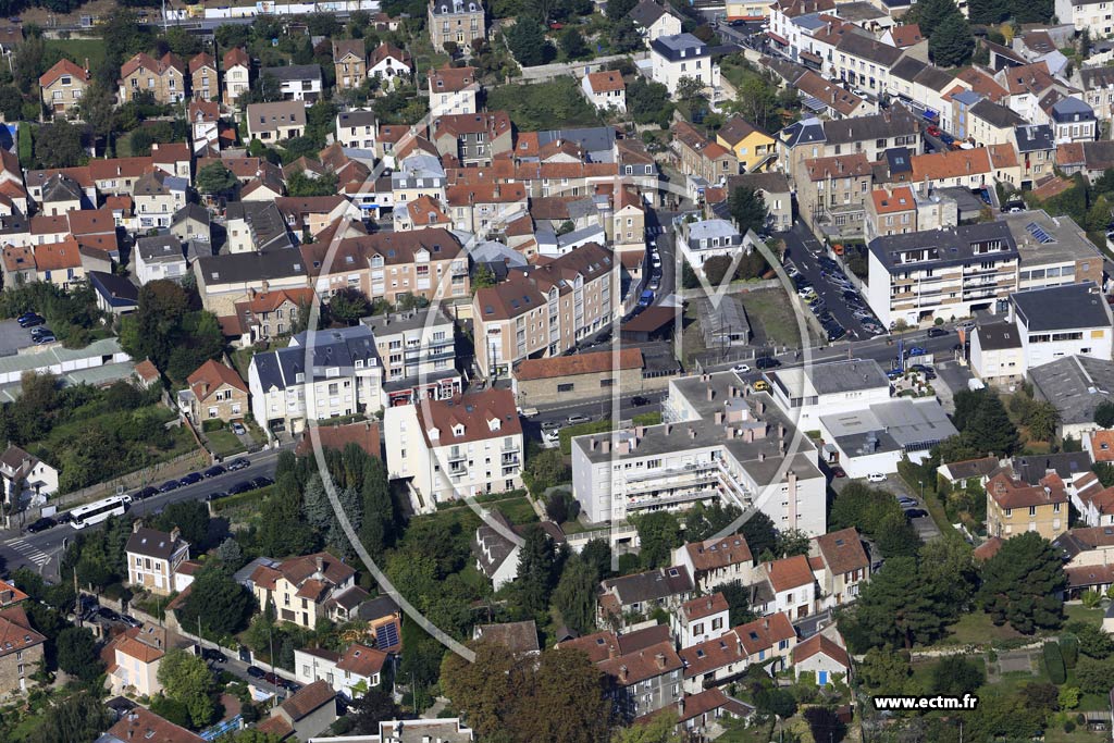 Photo arienne de Palaiseau (Quartier de la Gare)