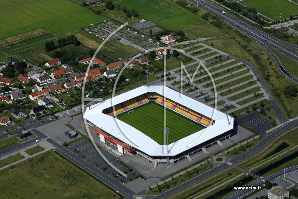 Photo arienne de Calais (Stade de l'pope)