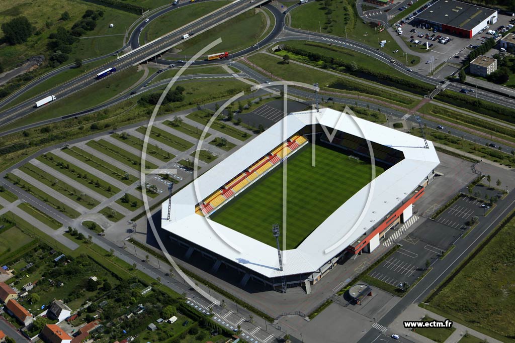 Photo arienne de Calais (Stade de l'pope)