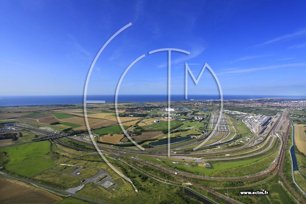 Photo arienne de Frthun (Terminal Eurotunnel)