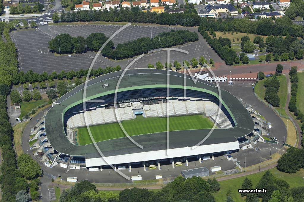 Photo arienne de Nantes (Stade de la Beaujoire)