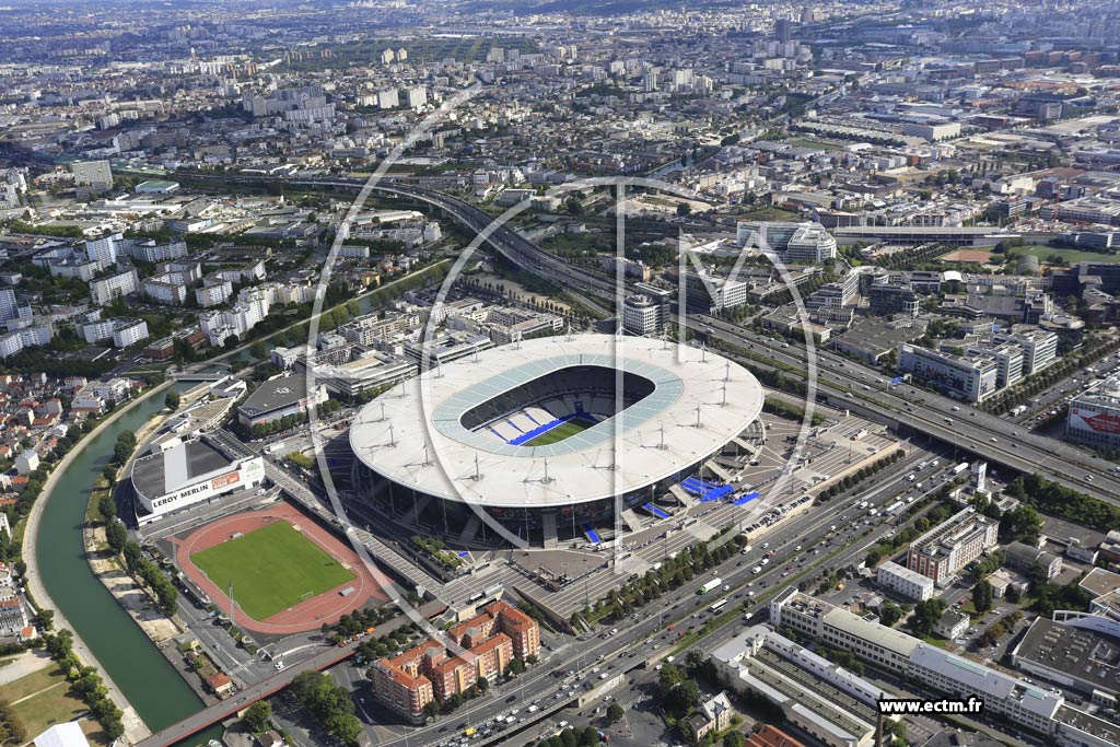 Photo arienne de Saint-Denis (Stade de France)