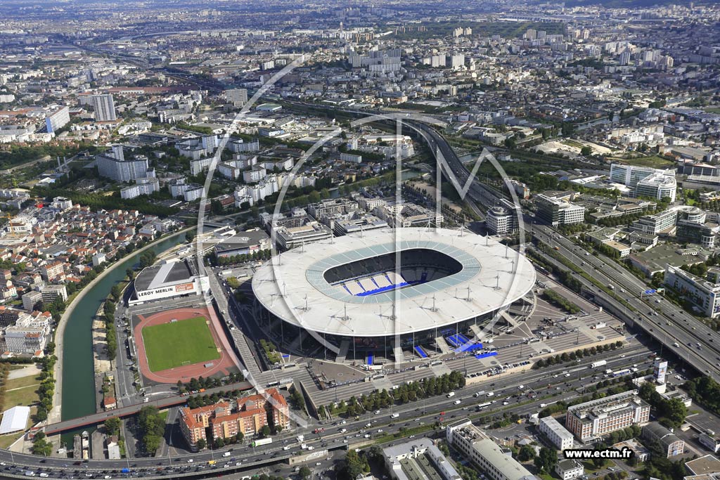 Photo arienne de Saint-Denis (Stade de France)