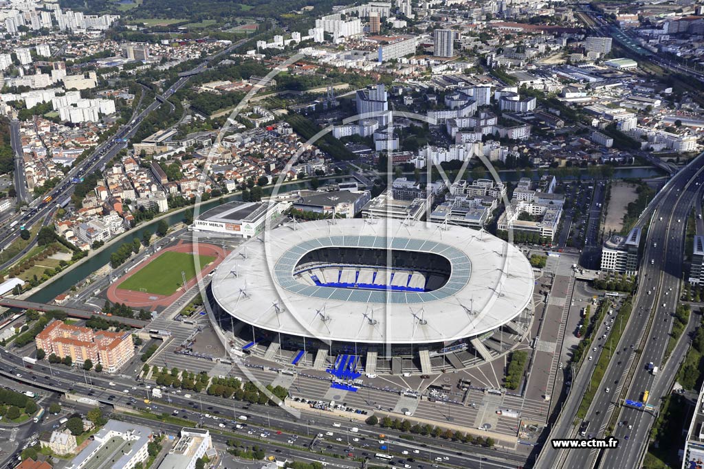 Photo arienne de Saint-Denis (Stade de France)