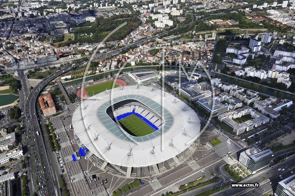 Photo arienne de Saint-Denis (Stade de France)