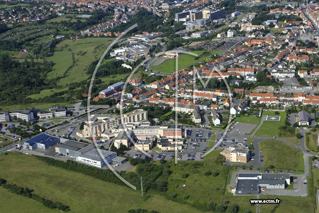 Photo arienne de Saint-Martin-Boulogne (Centre mdical Joliot-Curie)