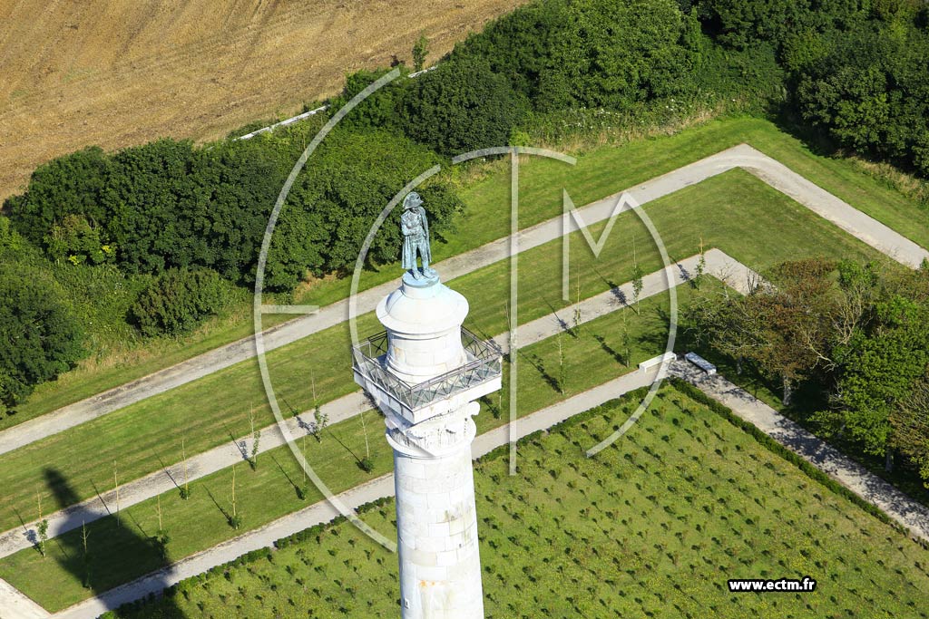 Photo arienne de Wimille (Colonne de la Grande Arme)